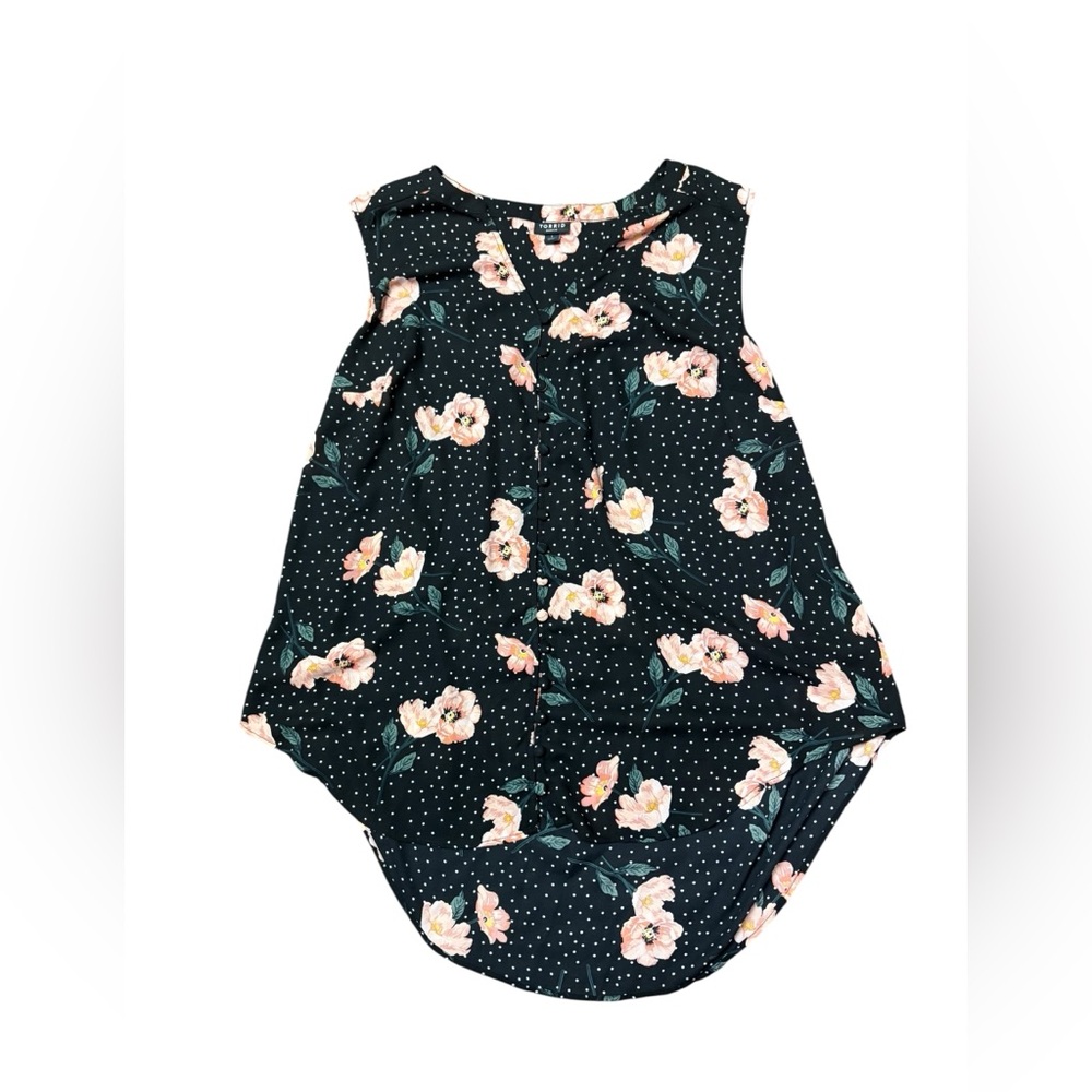 Women’s Torrid Floral Polka Dot Blouse